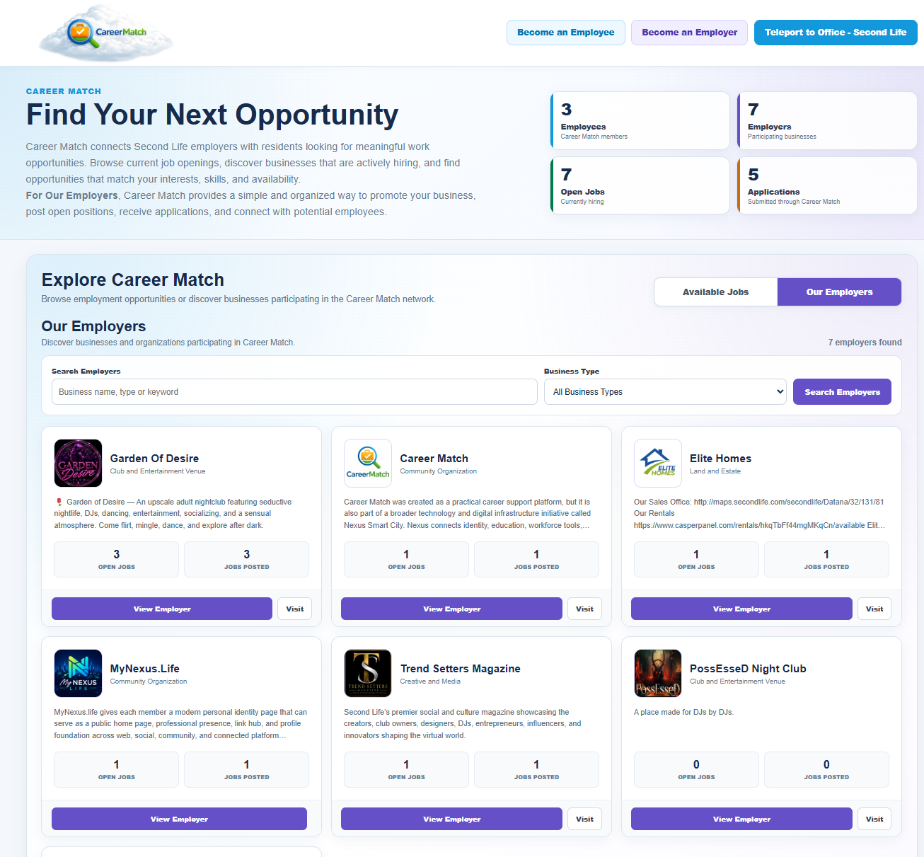 Become a Career Match Employer