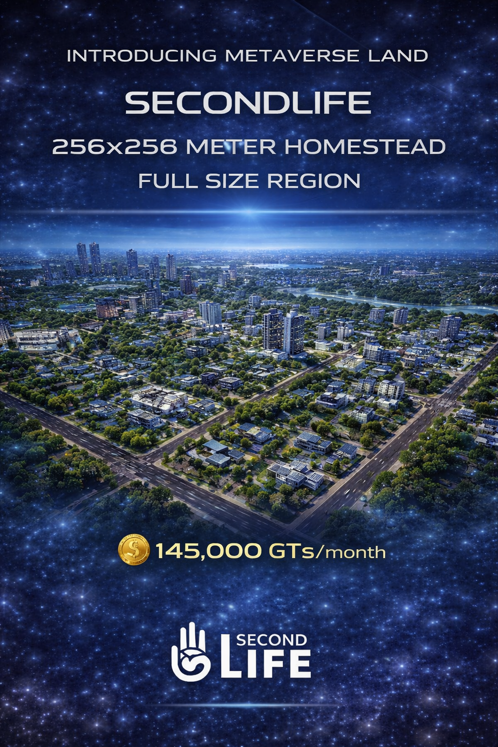 Second Life 256x256 Homestead Region